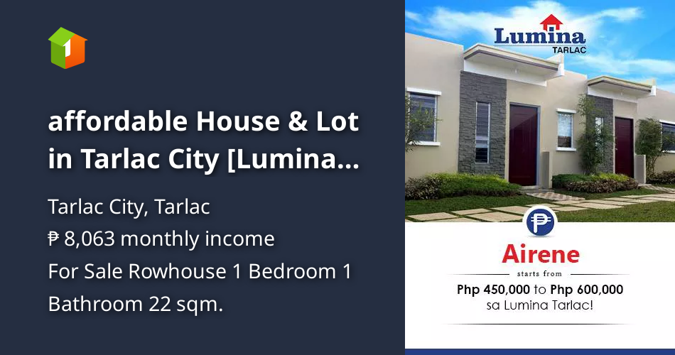 Affordable House & Lot in Tarlac City [Lumina Tarlac] [House and Lot 🏘️