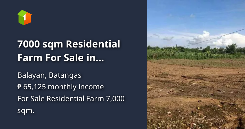 7000 sqm Residential Farm For Sale in Balayan Batangas [Lot 🚜