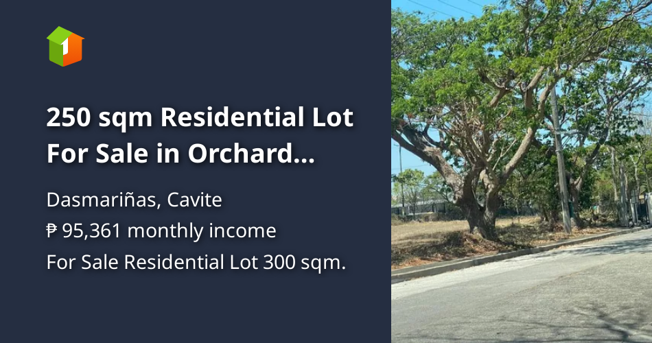 250 sqm Residential Lot For Sale in Orchard Dasmarinas Cavite [Lot 🚜