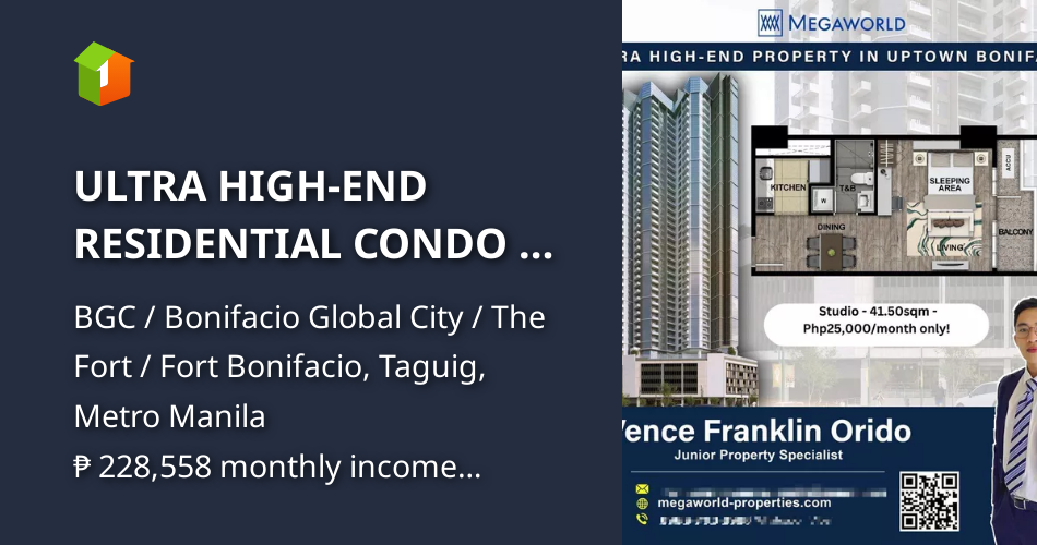 ULTRA HIGH-END RESIDENTIAL CONDO AT THE FORT - STUDIO UNIT [Condos 🏙️ ... - High End Studio Condos With Secure Building