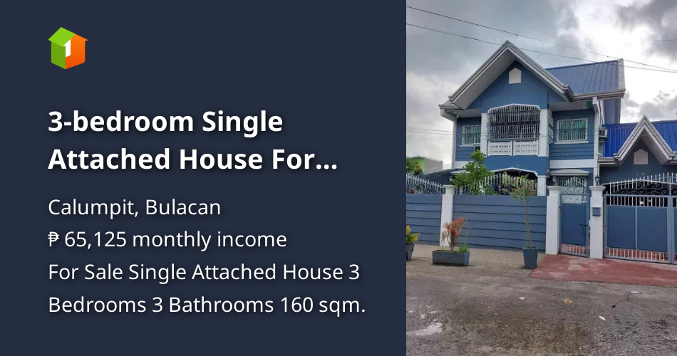 3bedroom Single Attached House For Sale in Calumpit Bulacan [House and