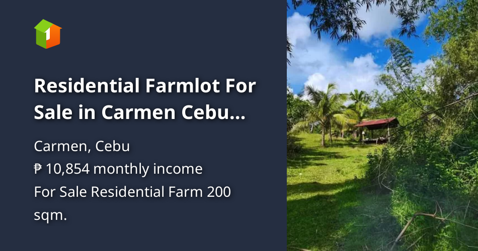 Residential Farmlot For Sale in Carmen Cebu ,200sq.m. cutting for [Lot