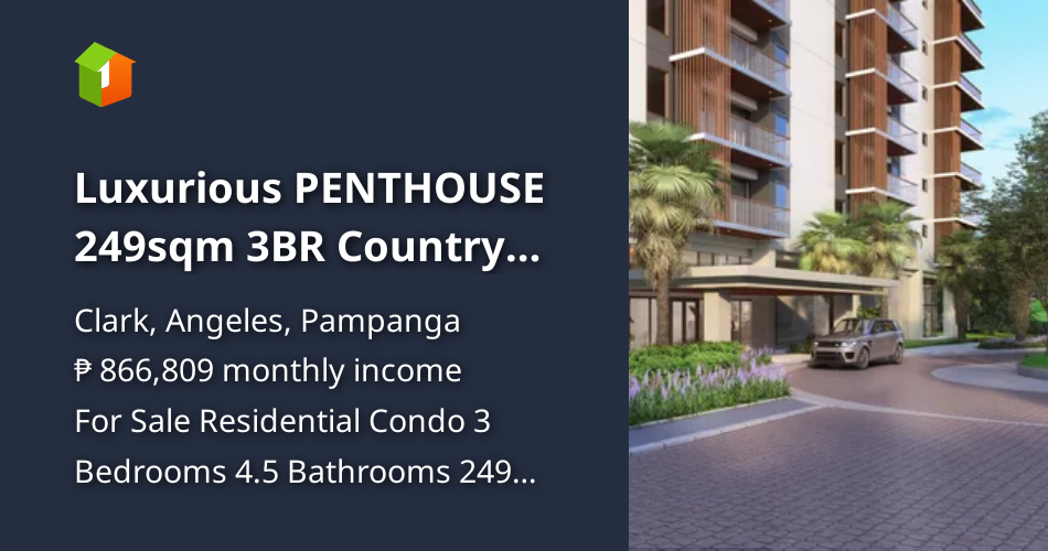 Gallery Detail: Luxurious Penthouse 249Sqm 3Br Country Club Lifestyle Golf Course View
