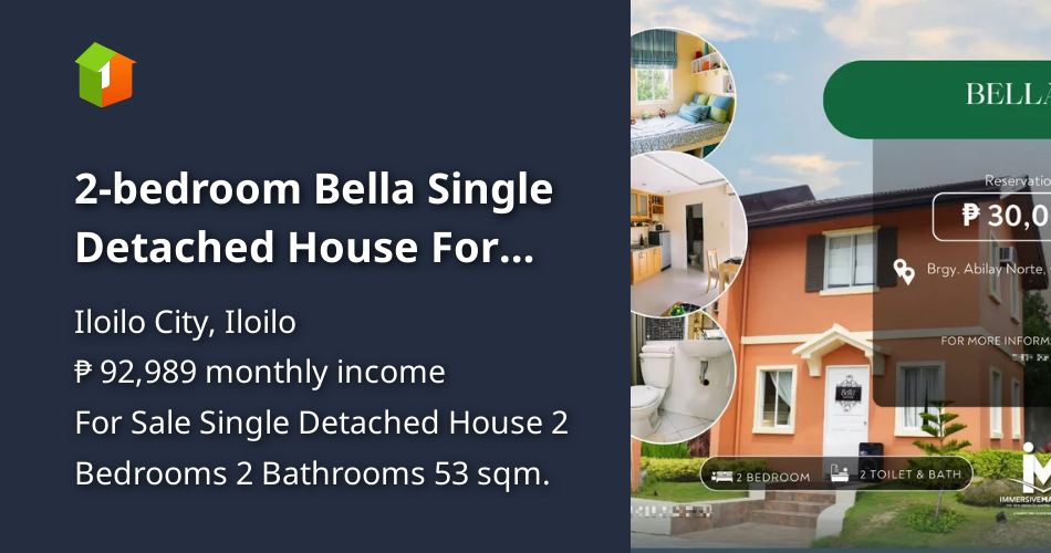 2-bedroom Bella Single Detached House For Sale in Iloilo City Iloilo ...