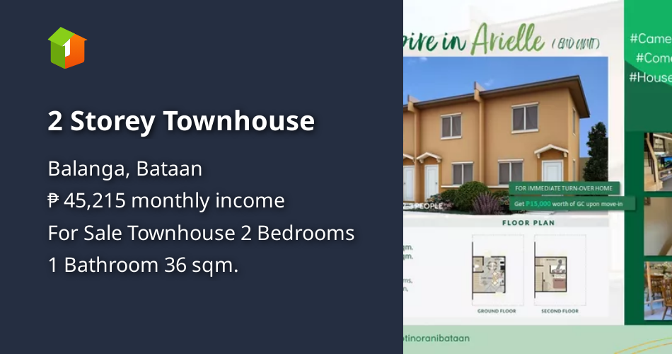 2 Storey Townhouse [House and Lot 🏘️] (October 2021) in Balanga, Bataan