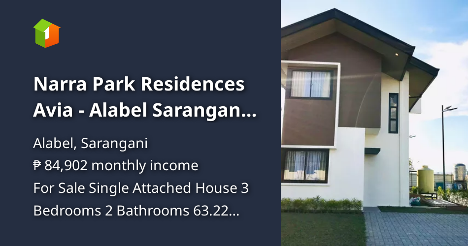 Narra Park Residences Avia Alabel Sarangani Province [House and Lot 🏘️] (April 2024) in Alabel