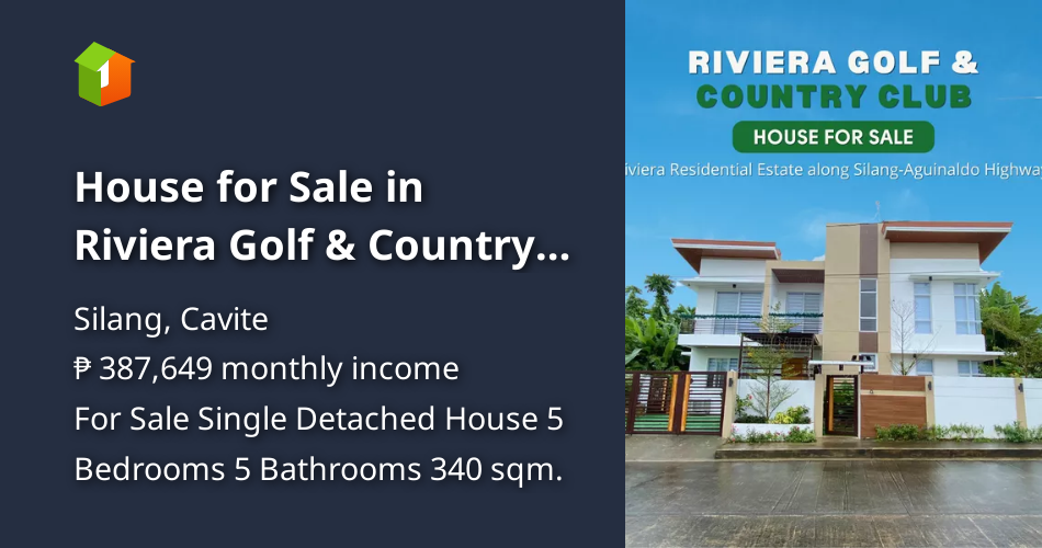 House for Sale in Riviera Golf & Country Club [House and Lot 🏘️] (June