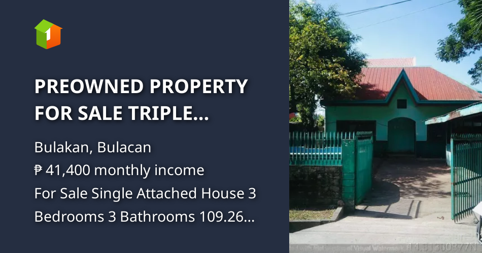 PREOWNED PROPERTY FOR SALE TRIPLE JUNCTION SUBD BULACAN, BULACAN [House