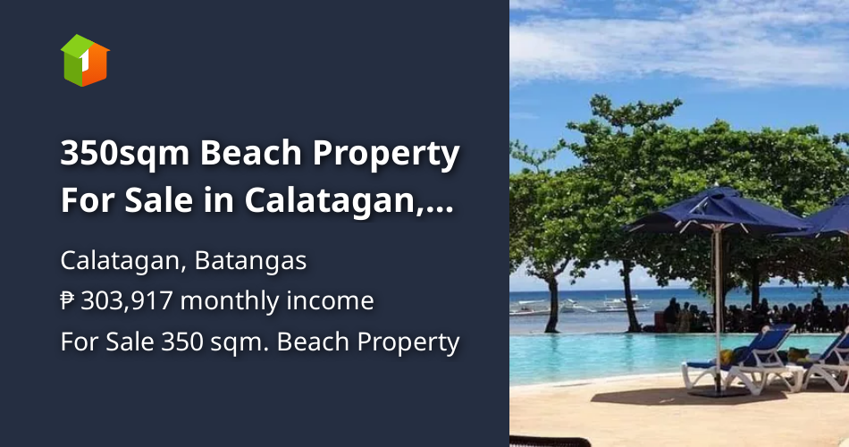 350sqm Beach Property For Sale in Calatagan, Batangas [Beach Property 🏖