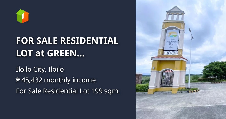 FOR SALE RESIDENTIAL LOT at GREEN MEADOWS ILOILO!!! [Lot 🚜] (July 2024