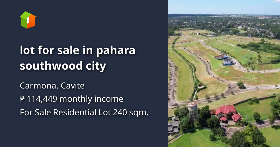 Lot for sale in pahara southwood city [Lot 🚜] (August 2024) in Carmona, Cavite for sale
