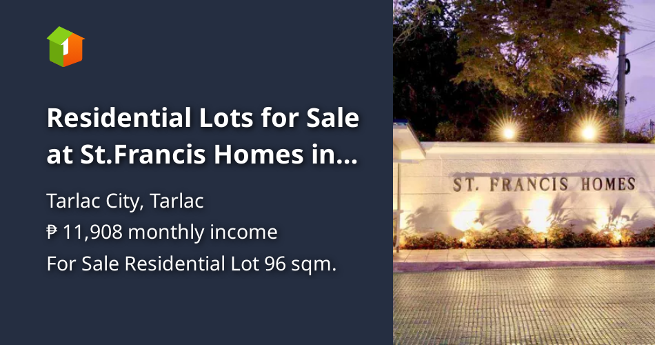 Residential Lots for Sale at St.Francis Homes in San Rafael Tarlac