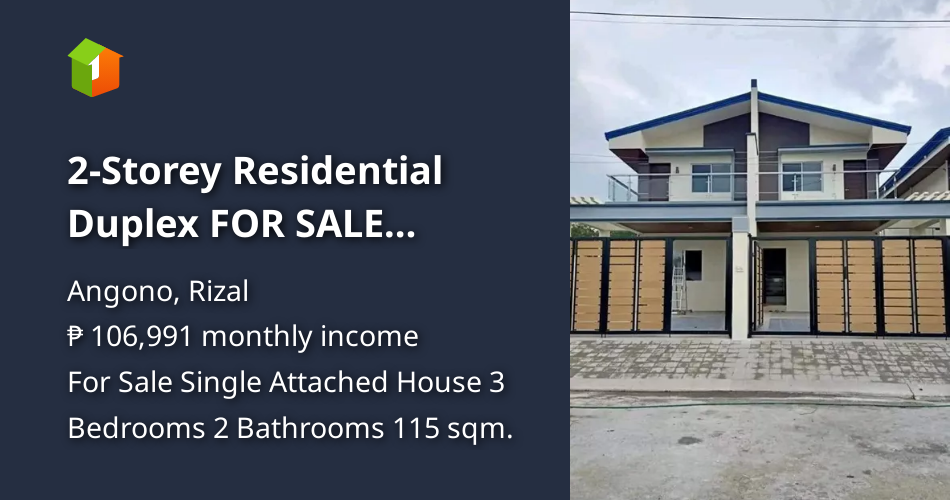 2Storey Residential Duplex FOR SALE Angono, Rizal [House and Lot 🏘️