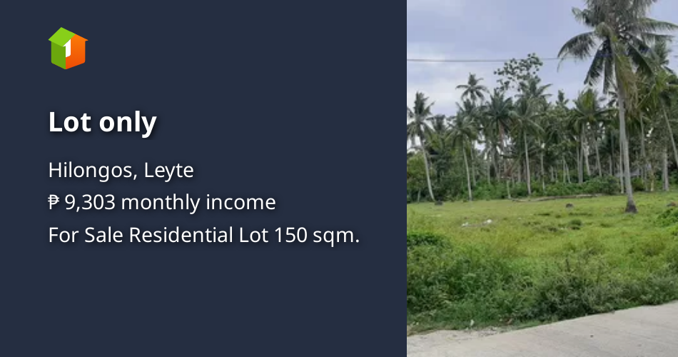 Lot only [Lot 🚜] (September 2024) in Hilongos, Leyte for sale