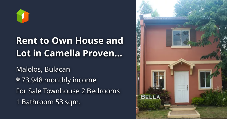 Rent to Own House and Lot in Camella Provence Malolos [House and Lot 🏘️