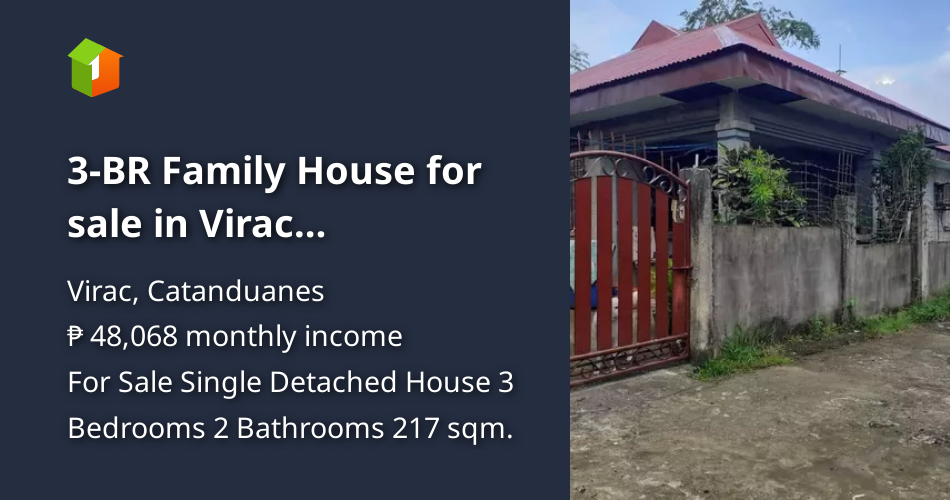 3BR Family House for sale in Virac Catanduanes (CASH or PAGIBIG