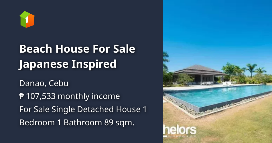 Beach House For Sale Japanese Inspired [House and Lot 🏘️] (May 2022) in