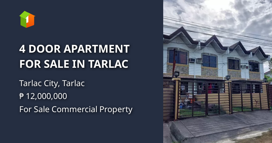 4 DOOR APARTMENT FOR SALE IN TARLAC Property 🏭] (September
