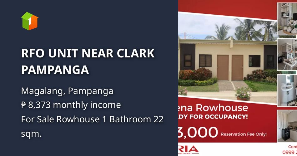 RFO UNIT NEAR CLARK PAMPANGA [House and Lot 🏘️] (November 2021) in
