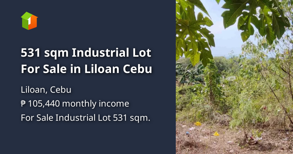 531 sqm Industrial Lot For Sale in Liloan Cebu [Lot 🚜] (June 2023) in