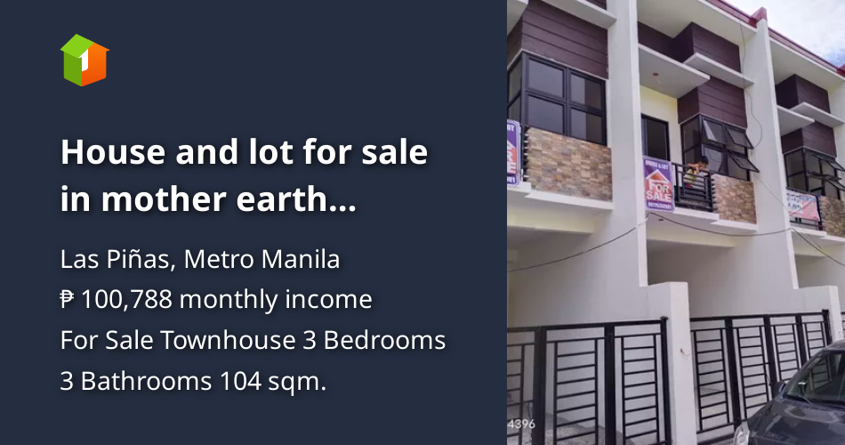 House and lot for sale in mother earth laspinas [House and Lot 🏘️