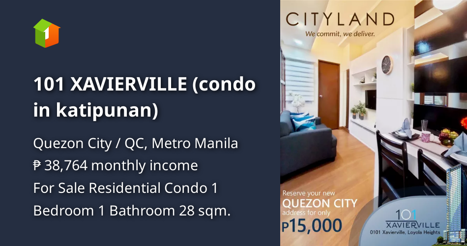 101 XAVIERVILLE (condo in katipunan) [Condo 🏙️] (March 2022) in Quezon