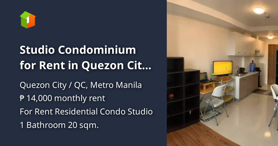 Studio Condominium for Rent in Quezon City Kalayaan Suites [Condo 🏙️
