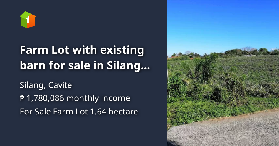 Farm Lot with existing barn for sale in Silang Cavite [Lot 🚜] (November 2022) in Silang, Cavite