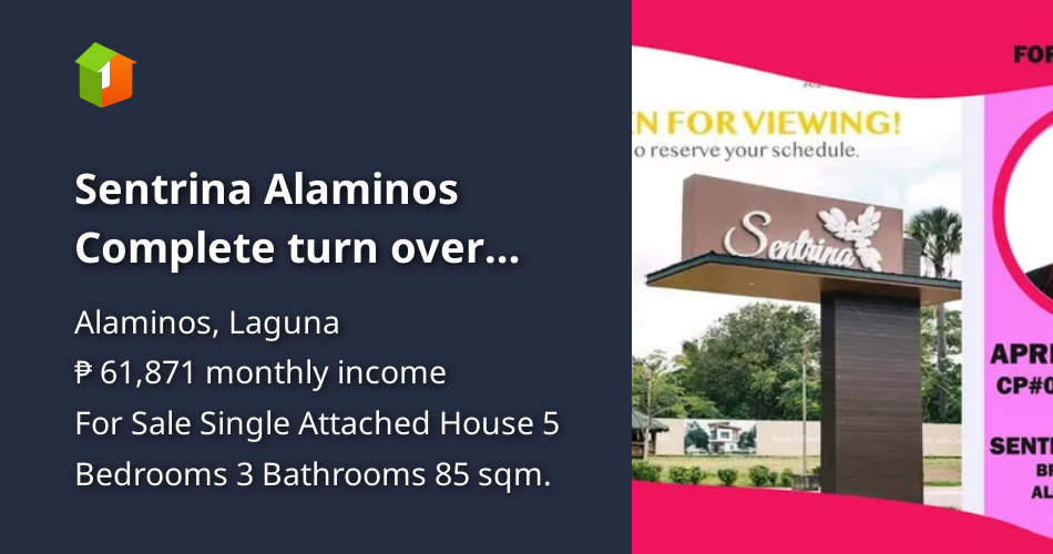 Sentrina Alaminos Complete turn over unit ,Along the highway .. [House