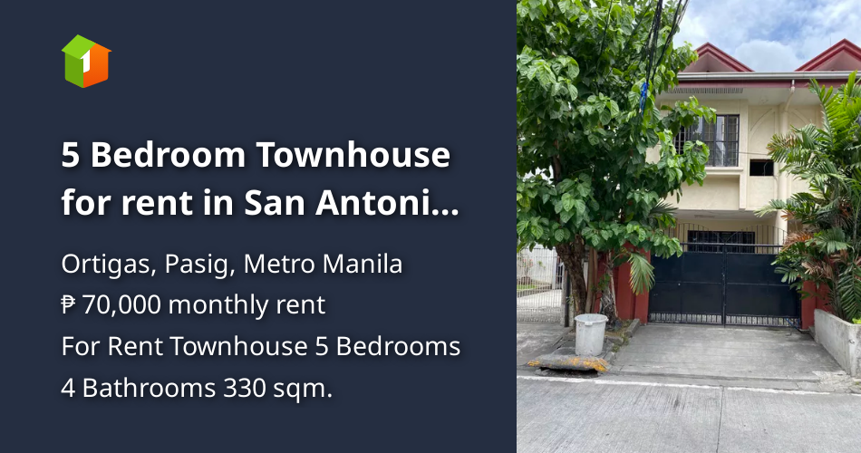 5 Bedroom Townhouse for rent in San Antonio Village, Pasig City [House