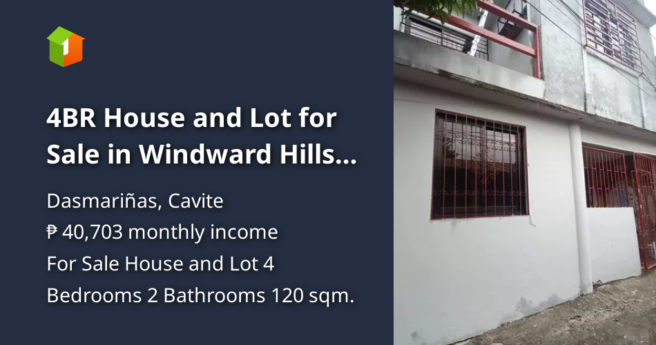 4BR House and Lot for Sale in Windward Hills Subdivision, Cavite City