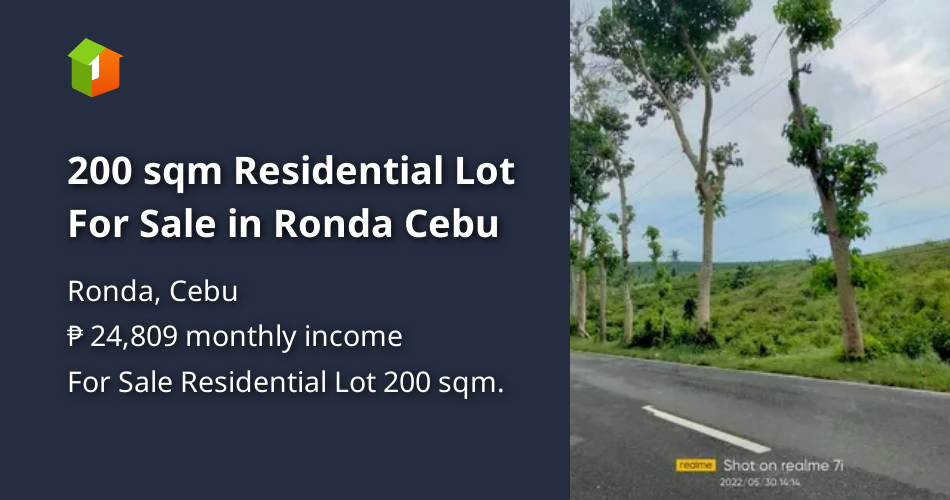 200 sqm Residential Lot For Sale in Ronda Cebu [Lot 🚜] (February 2024