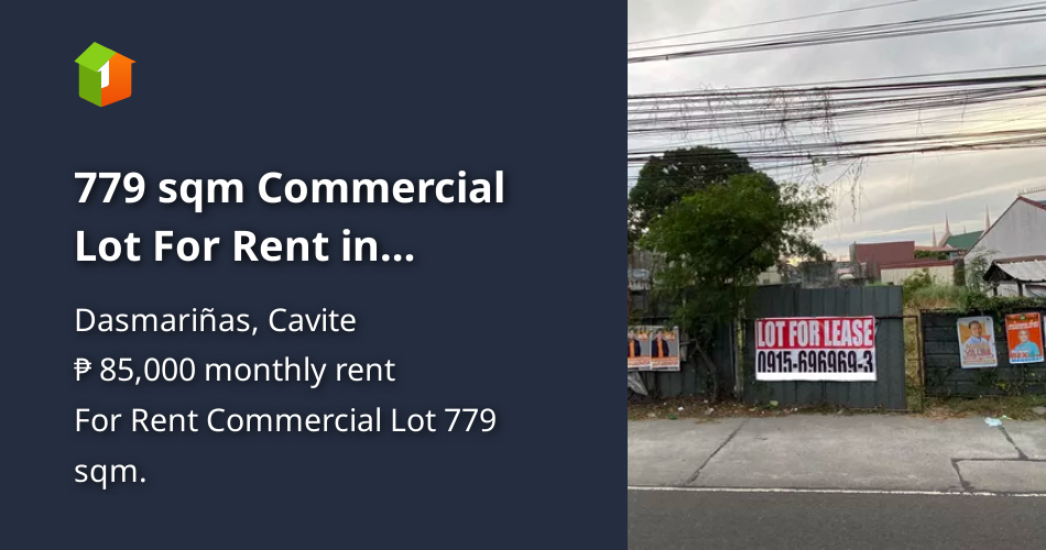 779 sqm Commercial Lot For Rent in Dasmarinas Cavite [Lot 🚜] (June 2022