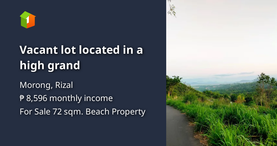 Vacant lot located in a high grand [Beach Property 🏖️] (August 2023) in