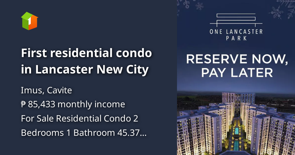 First residential condo in Lancaster New City [Condo 🏙️] (December 2022