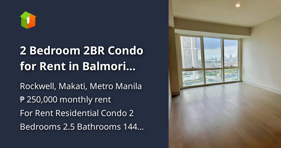 2 Bedroom 2BR Condo for Rent in Balmori Suites, Rockwell, Makati City [Condos 🏙️] (October 2024