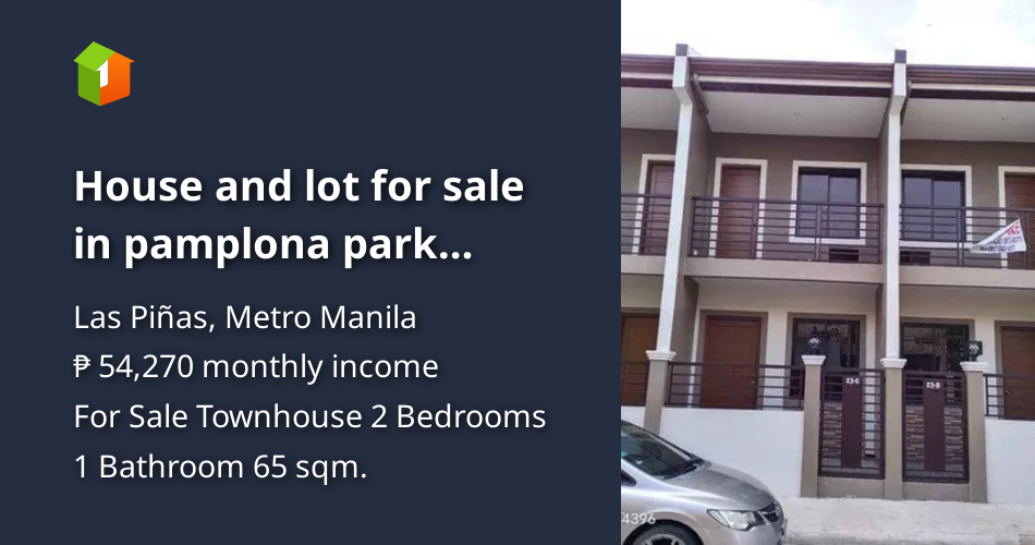 House and lot for sale in pamplona park laspinas [House and Lot 🏘️