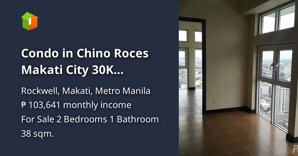Condo in Chino Roces Makati City 30K Monthly 2Bedrooms Suite 38 sqm [Condo 🏙️] (May 2024) in