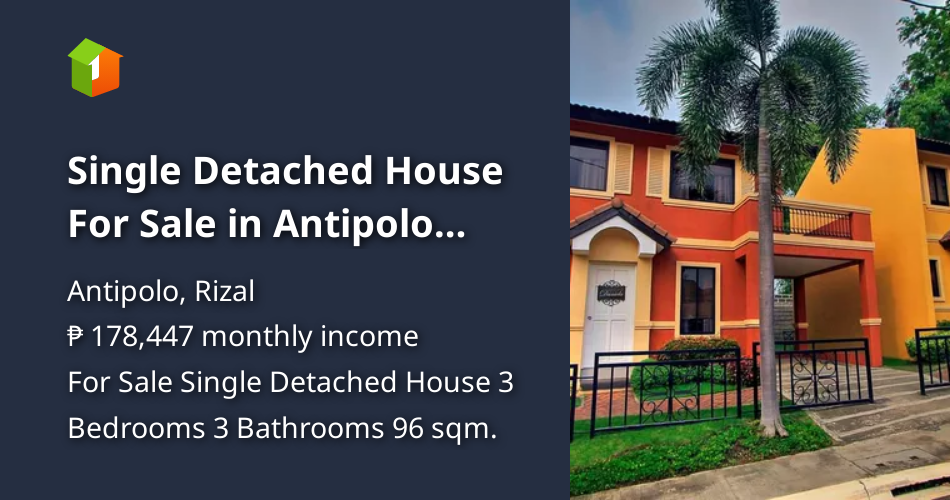 Single Detached House For Sale in Antipolo Rizal [House and Lot 🏘️