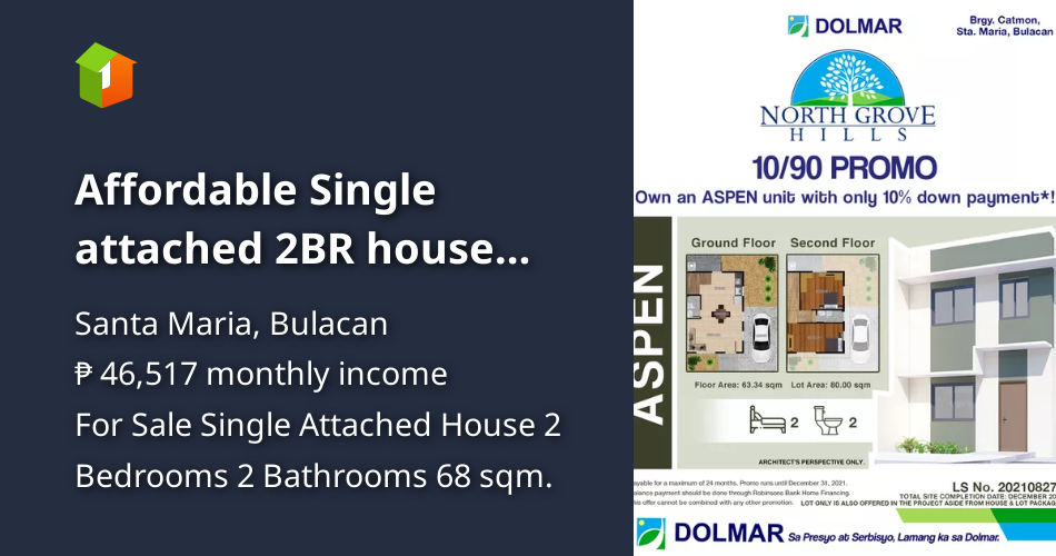 Affordable Single attached 2BR house and lot Catmon Sta.Maria Bulacan