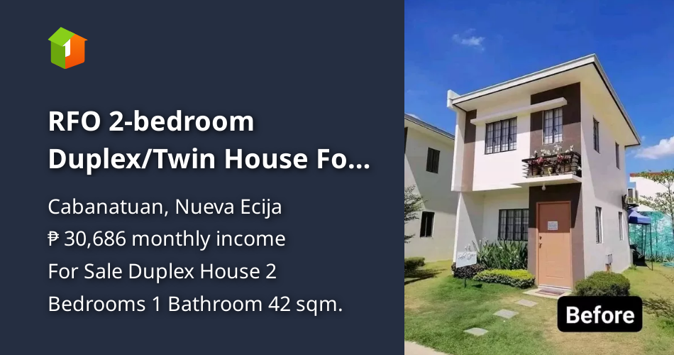 RFO 2bedroom Duplex/Twin House For Sale in Cabanatuan Nueva Ecija
