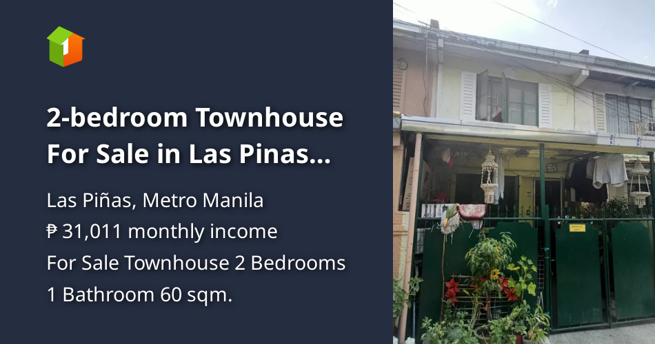 2-bedroom Townhouse For Sale in Las Pinas Metro Manila [Houses and Lots ...