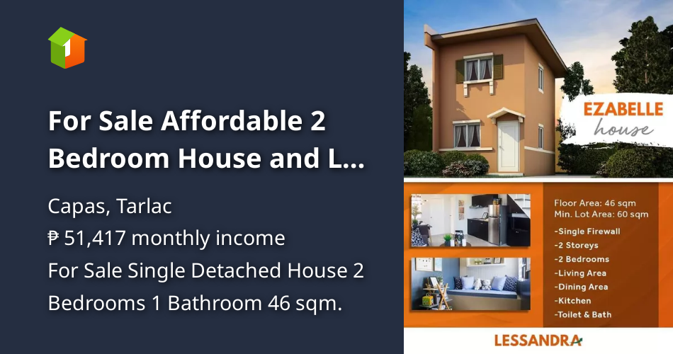 For Sale Affordable 2 Bedroom House and Lot in Capas Tarlac [House and Lot 🏘️] (January 2023) in