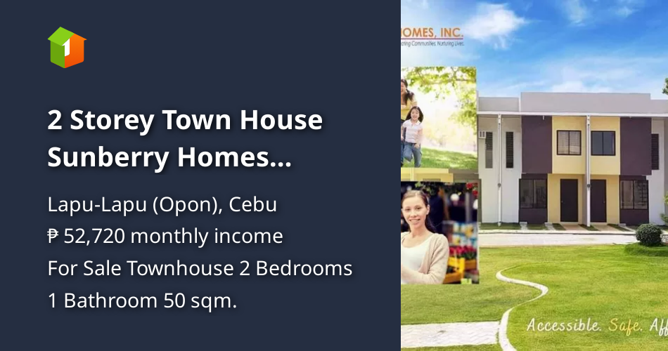 2 Storey Town House Sunberry Homes Sudtonggan BASAK LAPU LAPU city