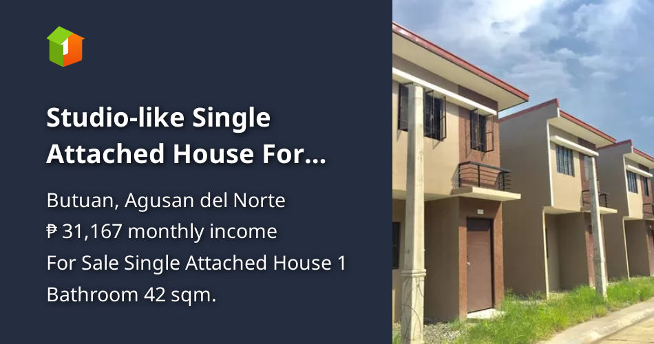 Studiolike Single Attached House For Sale in Butuan Agusan del Norte