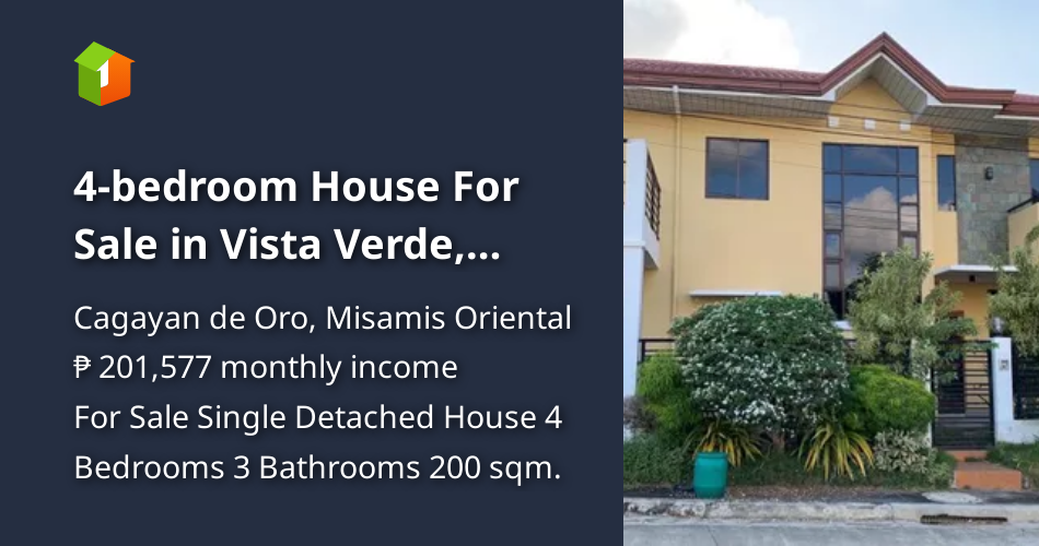 4bedroom House For Sale in Vista Verde, Uptown, Cagayan de Oro [House
