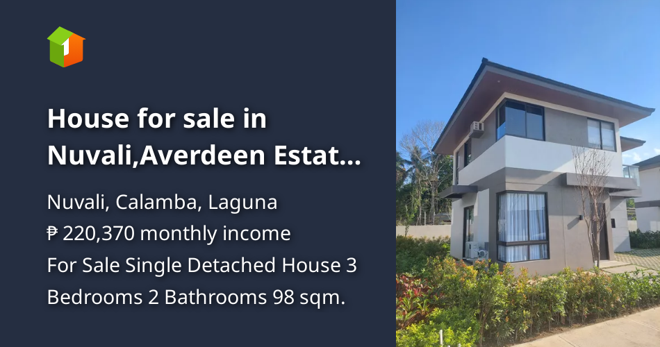 House for sale in Nuvali,Averdeen Estate near Landers [House and Lot 🏘️