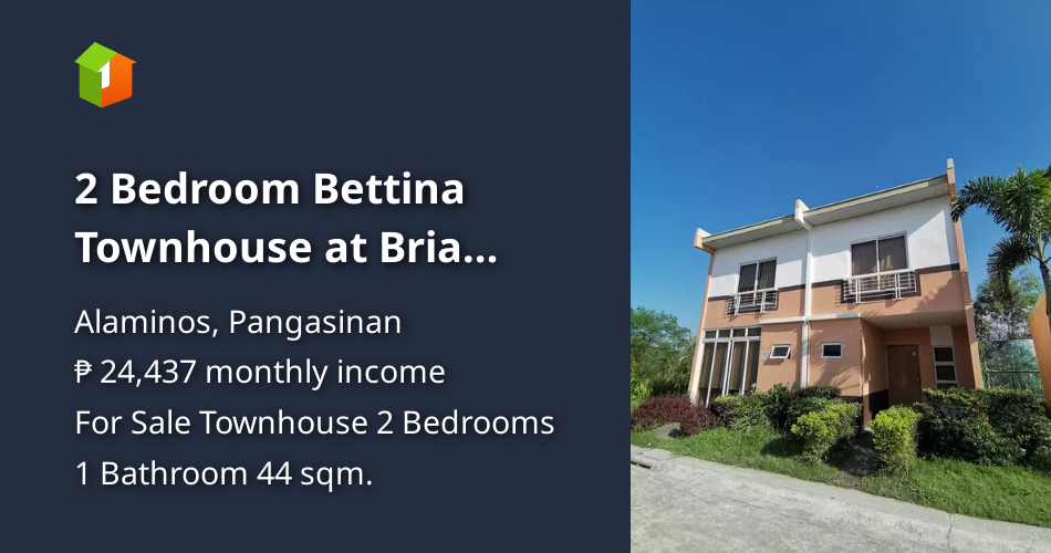 2 Bedroom Bettina Townhouse at Bria Homes Alaminos City, Pangasinan