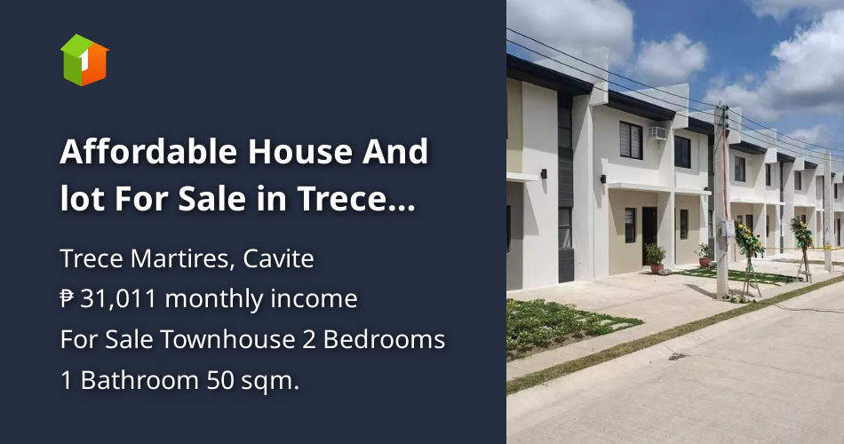 Affordable House And lot For Sale in Trece Martirez near Tagaytay