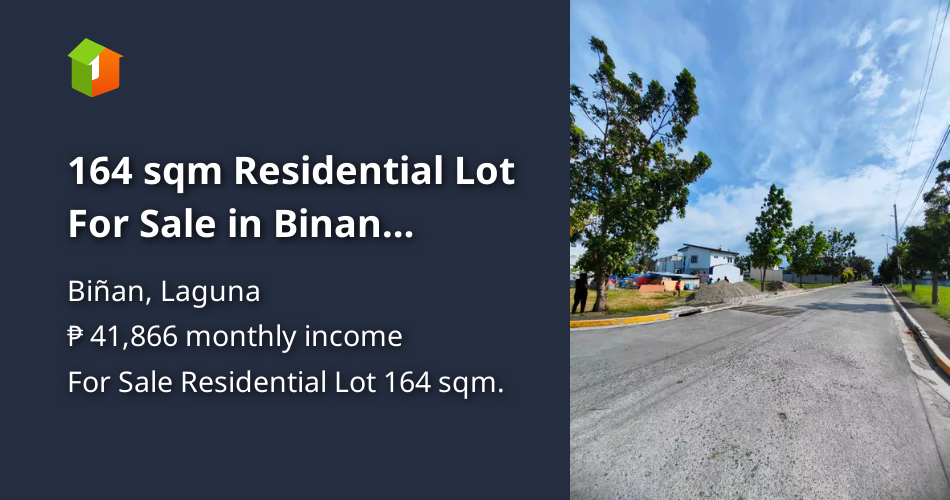 164 sqm Residential Lot For Sale in Binan Laguna [Lot 🚜] (June 2024) in